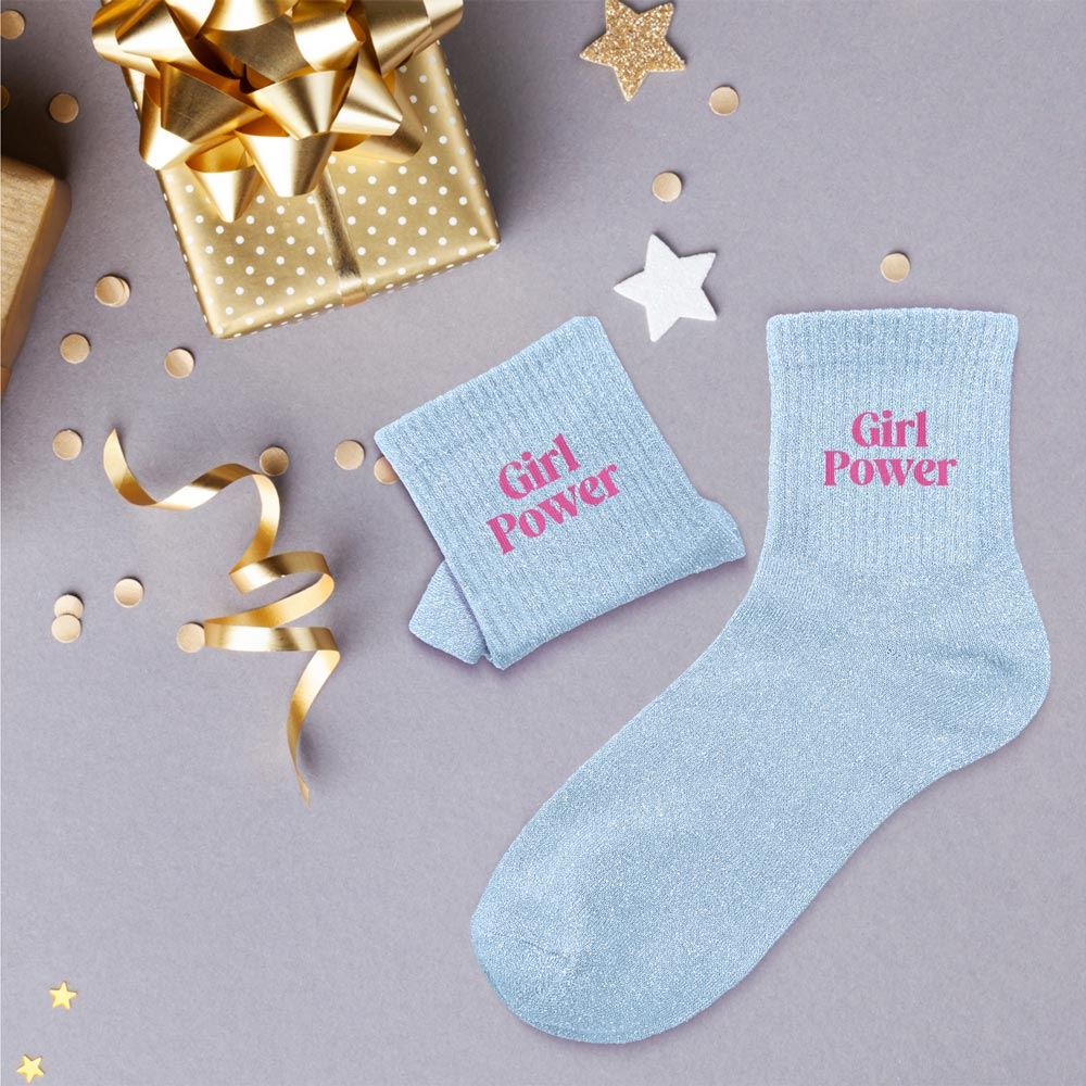 Chaussettes à paillettes: Girl power