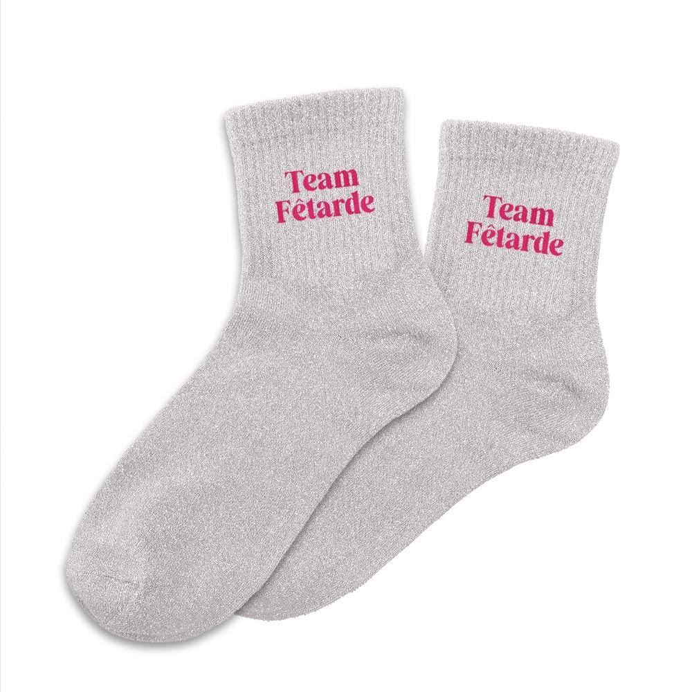 Chaussettes à paillettes: Team fêtarde