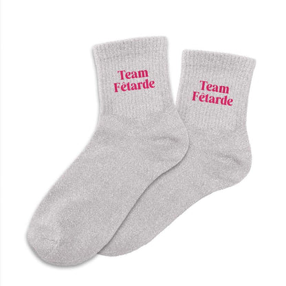 Chaussettes à paillettes: Team fêtarde