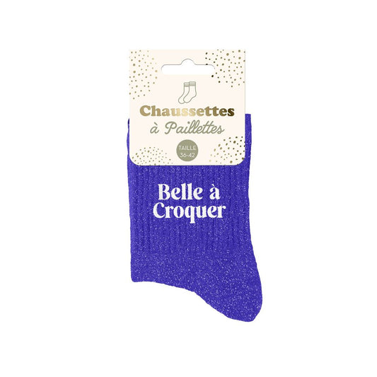 Chaussettes à paillettes: Belle à croquer