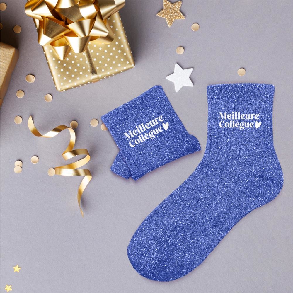 Chaussettes à paillettes: Meilleure collègue