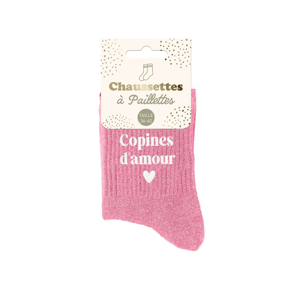 Chaussettes à paillettes: Copines d'amour