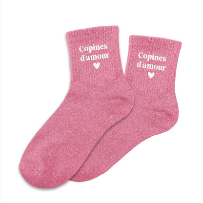 Chaussettes à paillettes: Copines d'amour