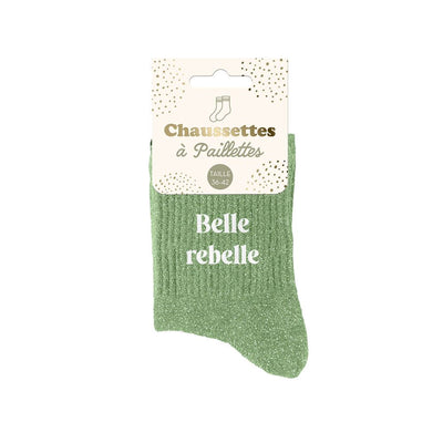 Chaussettes à paillettes: Belle rebelle