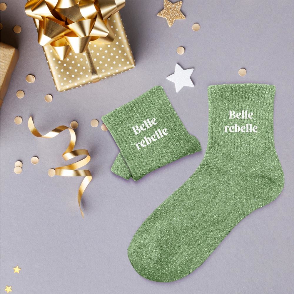 Chaussettes à paillettes: Belle rebelle