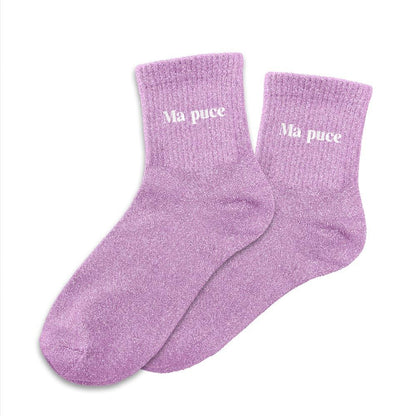 Chaussettes à paillettes: Ma puce