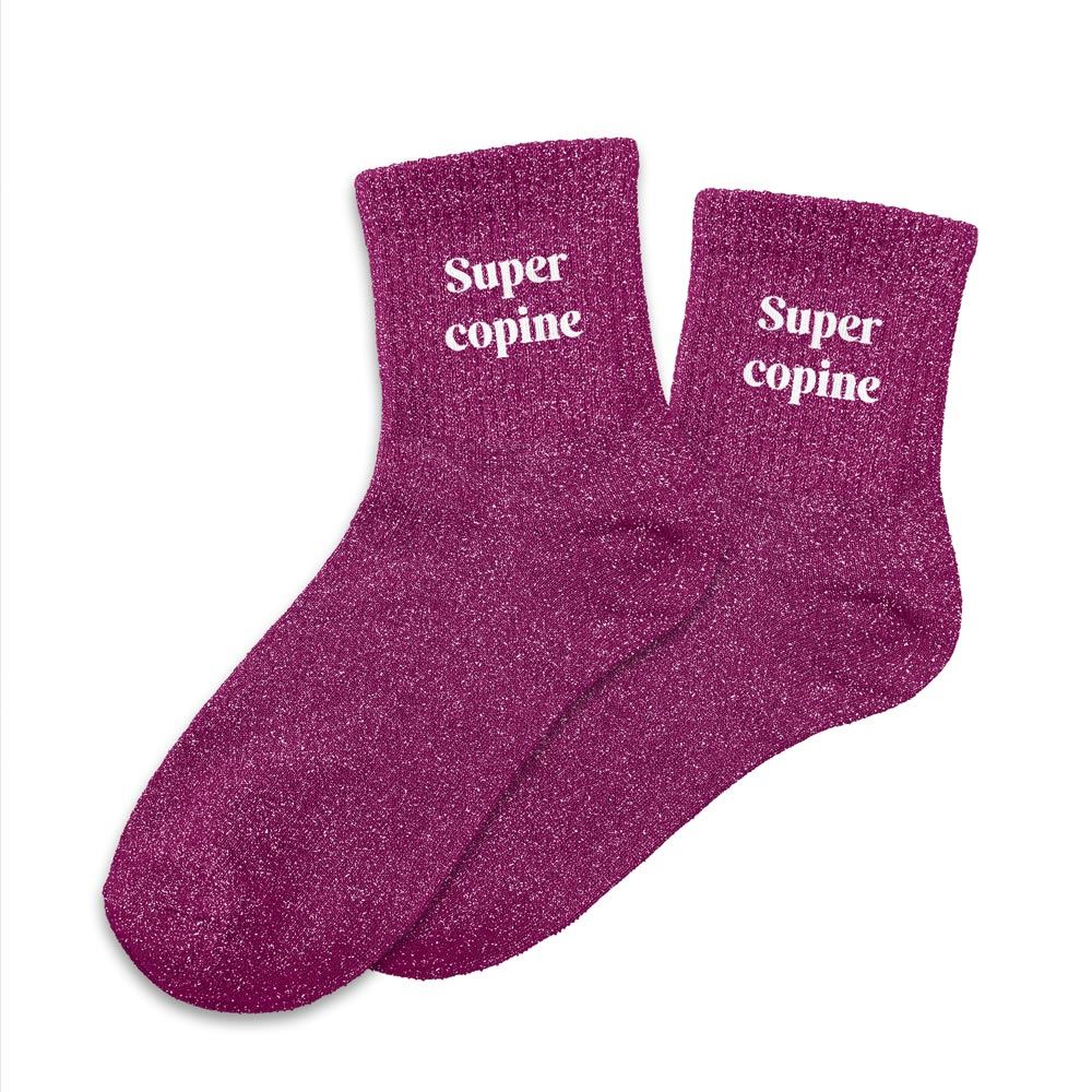 Chaussettes à paillettes: Super copine