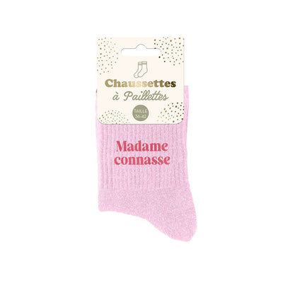 Chaussettes à paillettes: Madame connasse