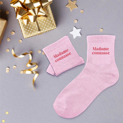Chaussettes à paillettes: Madame connasse