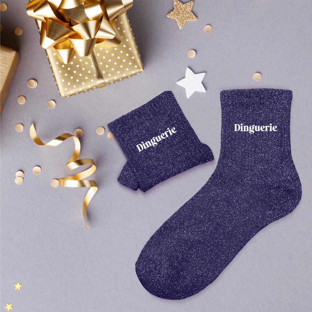 Chaussettes à paillettes: Dinguerie