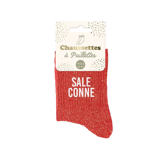 Chaussettes à paillettes: Sale conne