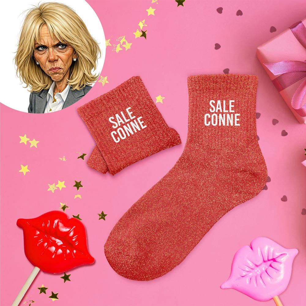 Chaussettes à paillettes: Sale conne