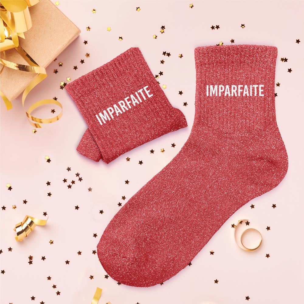 Chaussettes à paillettes: Imparfaite