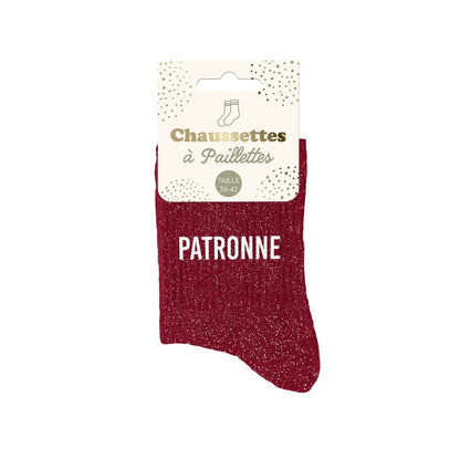 Chaussettes à paillettes: Patronne
