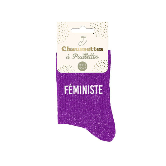 Chaussettes à paillettes: Féministe