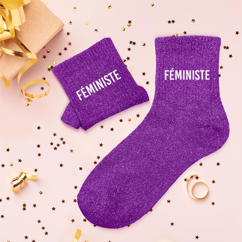 Chaussettes à paillettes: Féministe