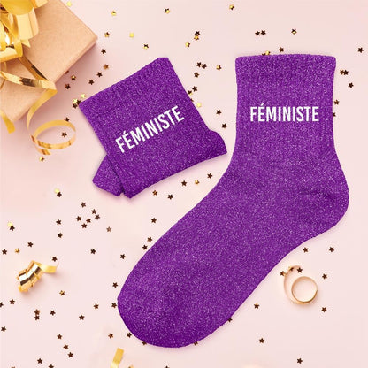 Chaussettes à paillettes: Féministe