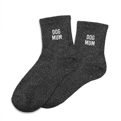 Chaussettes à paillettes: Dog mum