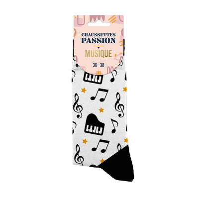 Chaussettes humoristiques: Passion musique