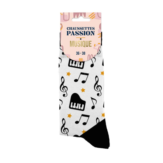 Chaussettes humoristiques: Passion musique