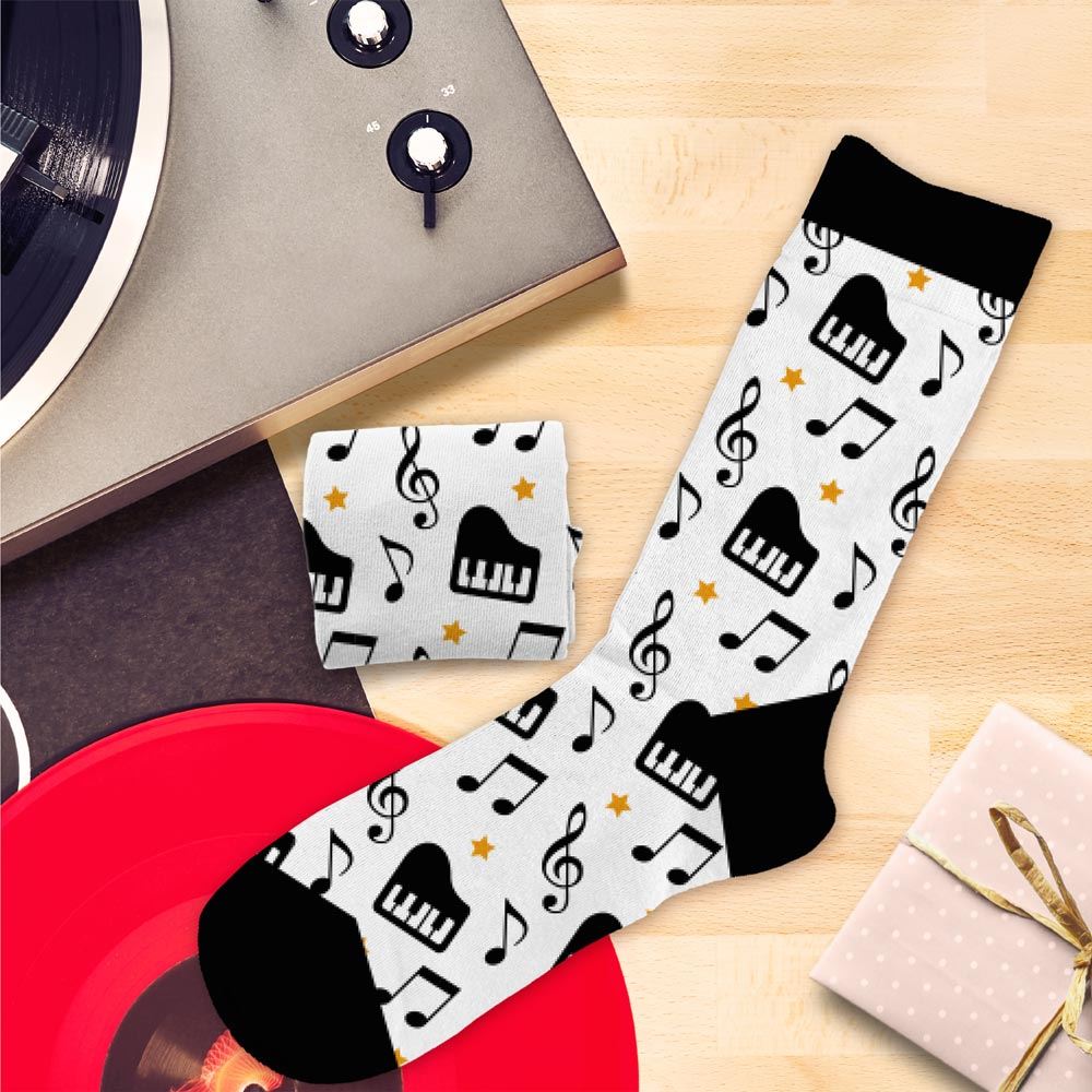 Chaussettes humoristiques: Passion musique