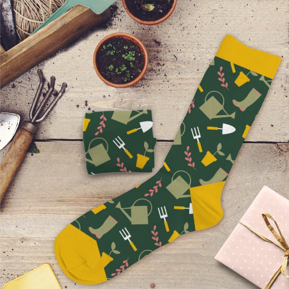 Chaussettes humoristiques: Passion jardinage