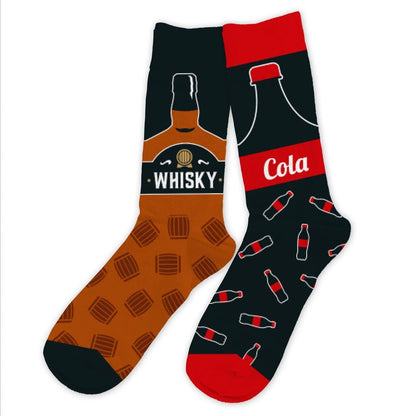 Chaussettes humoristiques: Whisky-Cola