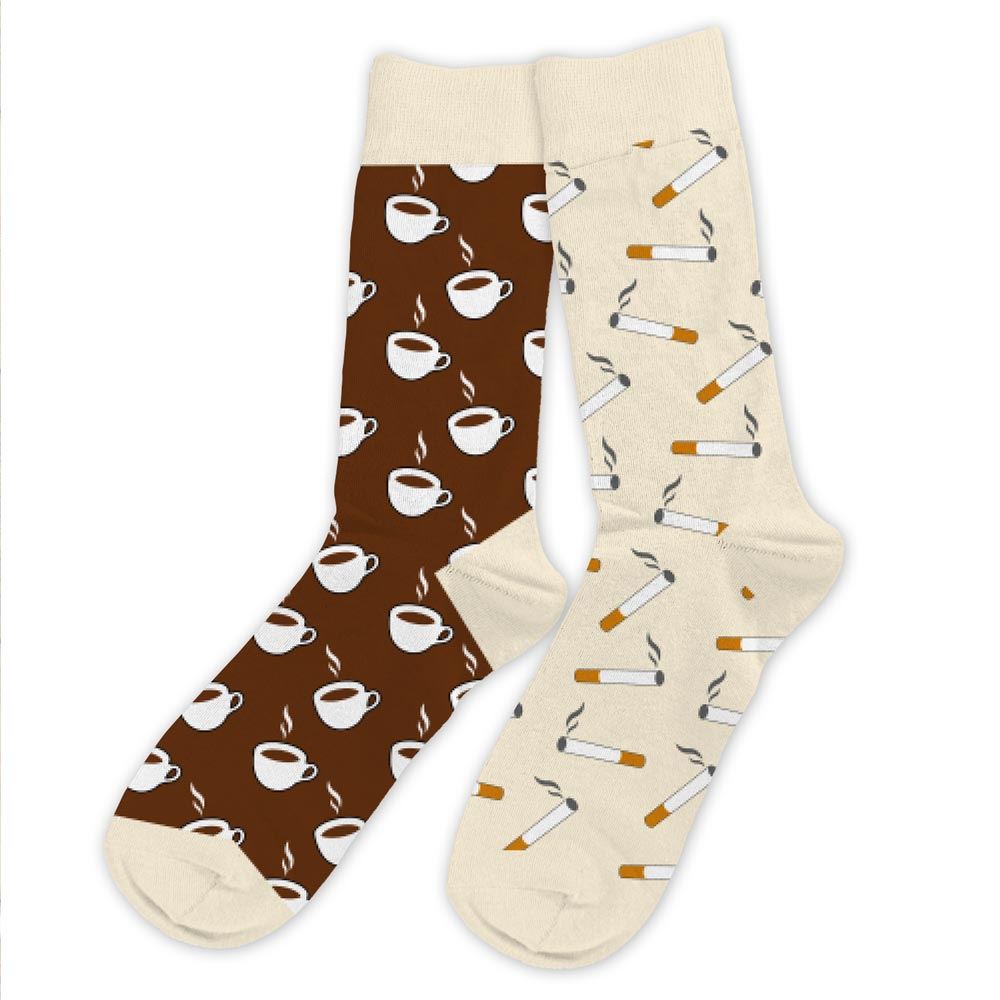 Chaussettes humoristiques: Café-Clope