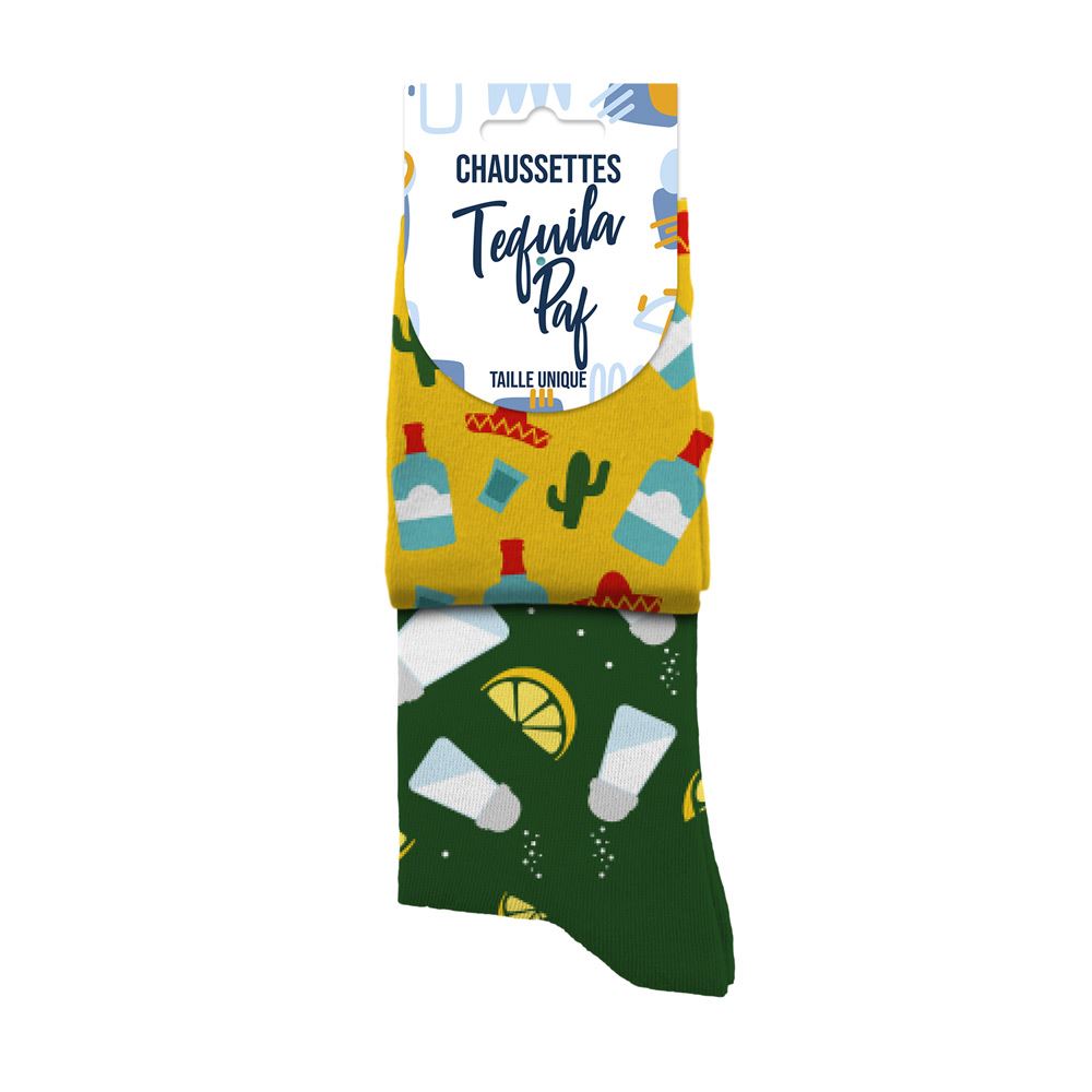 Chaussettes humoristiques: Tequila-Paf