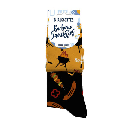 Chaussettes humoristiques: Barbecue-Saucisses