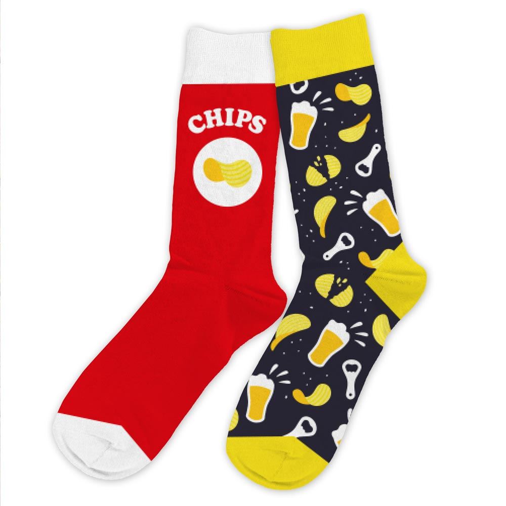 Chaussettes humoristiques: Chips-Apéro