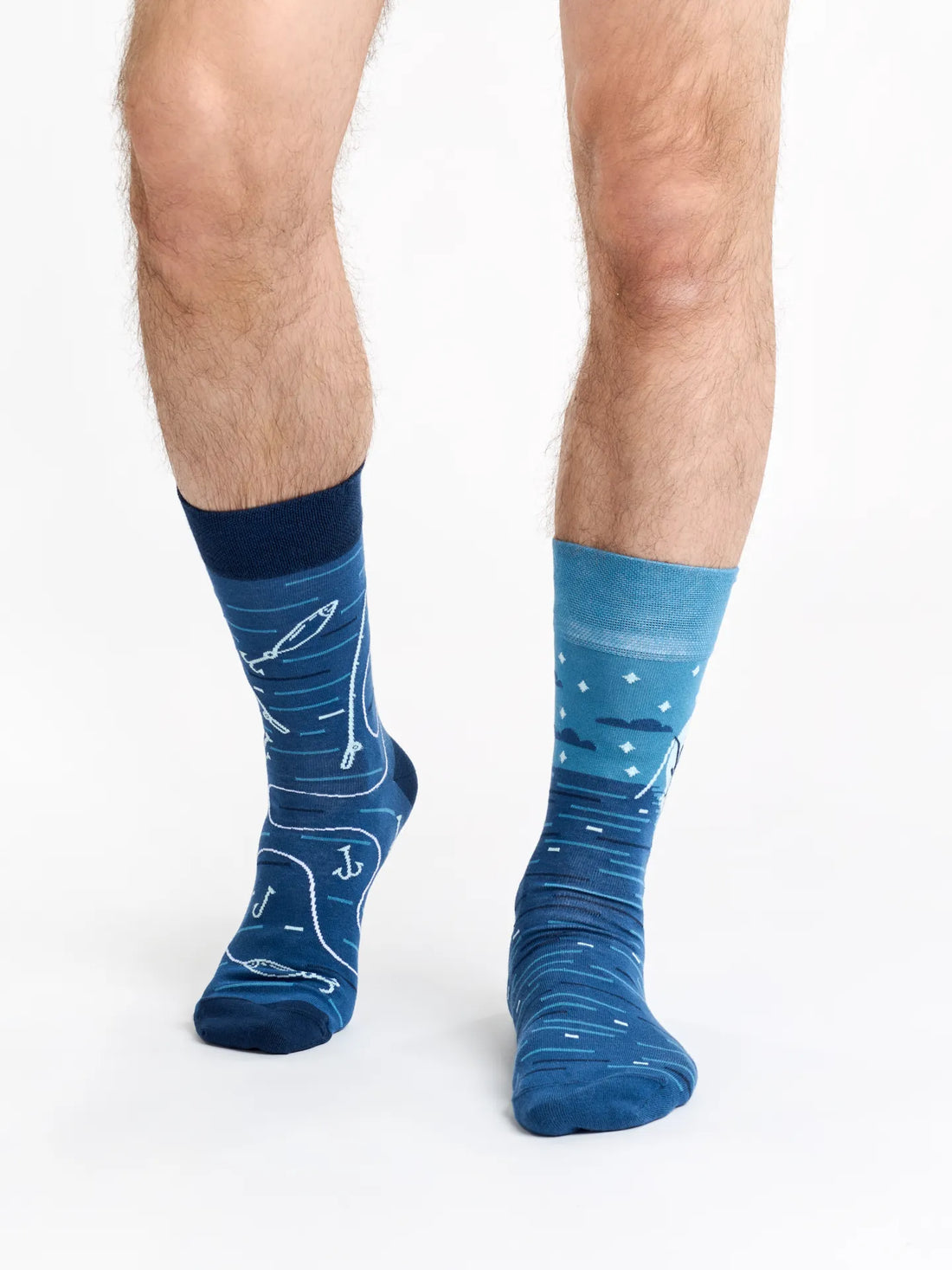 Chaussettes à motifs: Pêcheur de nuit