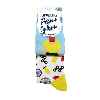 Chaussettes humoristiques: Passion Cyclisme
