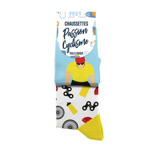 Chaussettes humoristiques: Passion Cyclisme