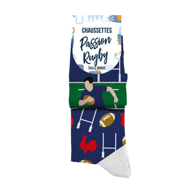 Chaussettes humoristiques: Passion Rugby