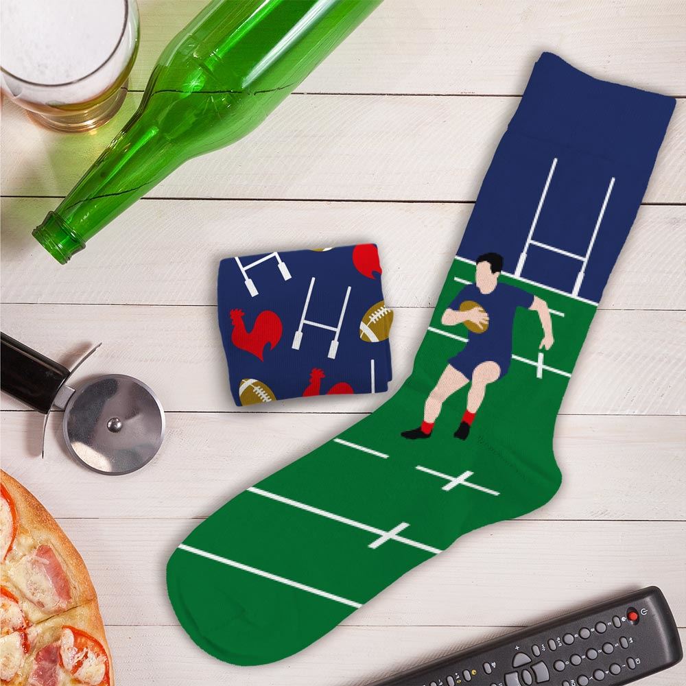 Chaussettes humoristiques: Passion Rugby