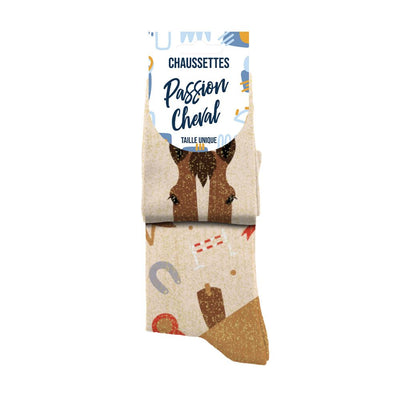 Chaussettes humoristiques: Passion Cheval