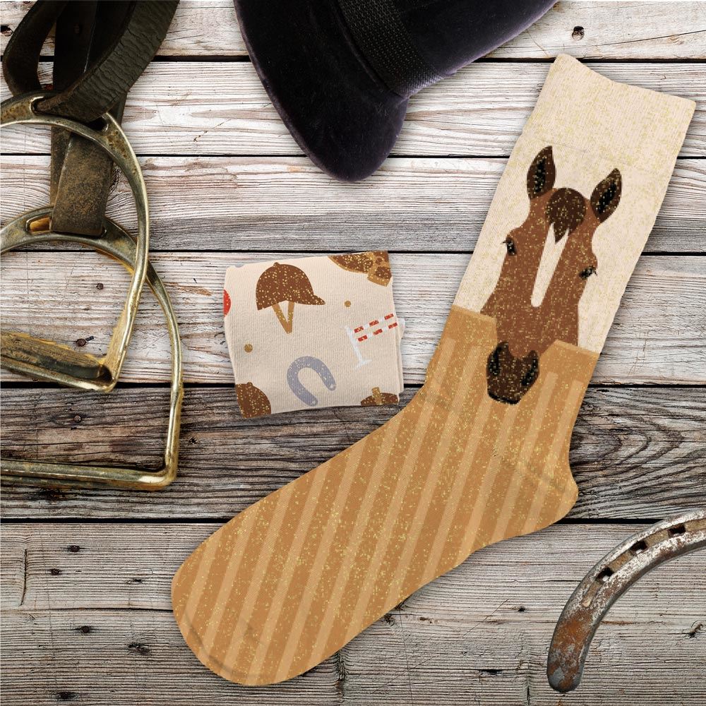 Chaussettes humoristiques: Passion Cheval