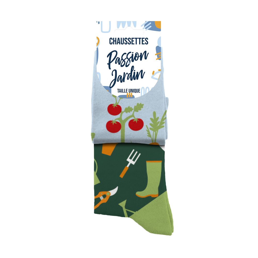 Chaussettes humoristiques: Passion Jardin