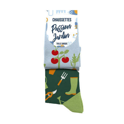 Chaussettes humoristiques: Passion Jardin
