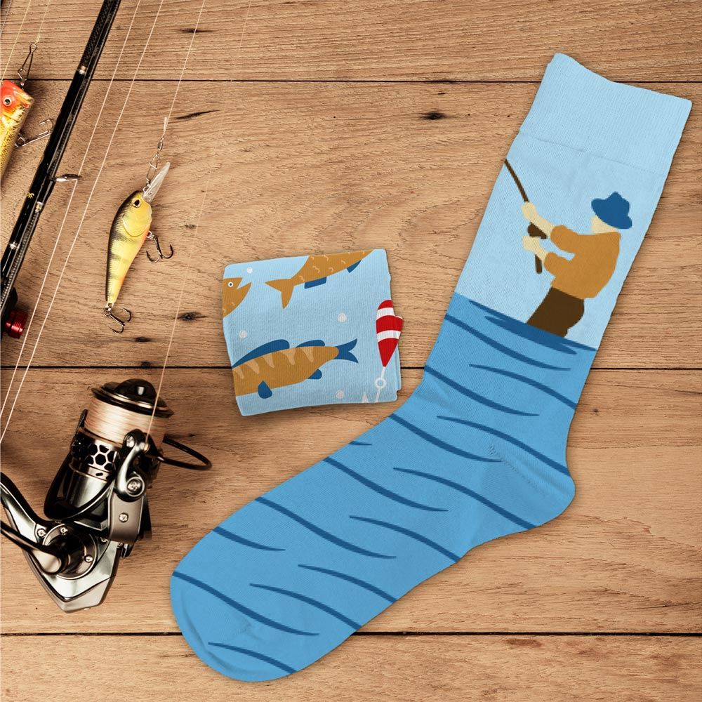 Chaussettes humoristiques: Passion pêche