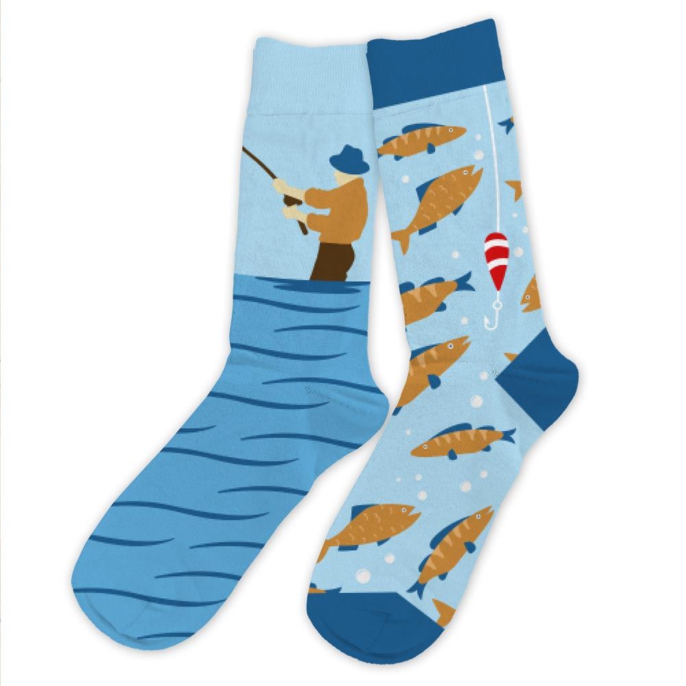 Chaussettes humoristiques: Passion pêche