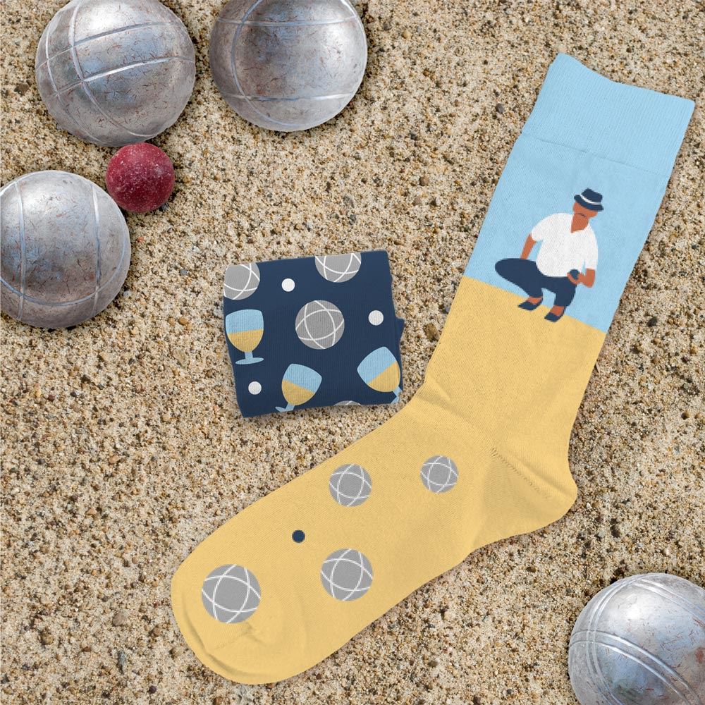 Chaussettes humoristiques: Passion pétanque