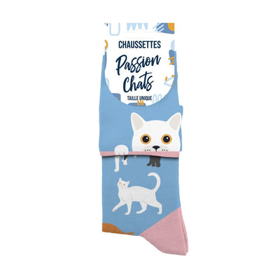 Chaussettes humoristiques: Passion chats