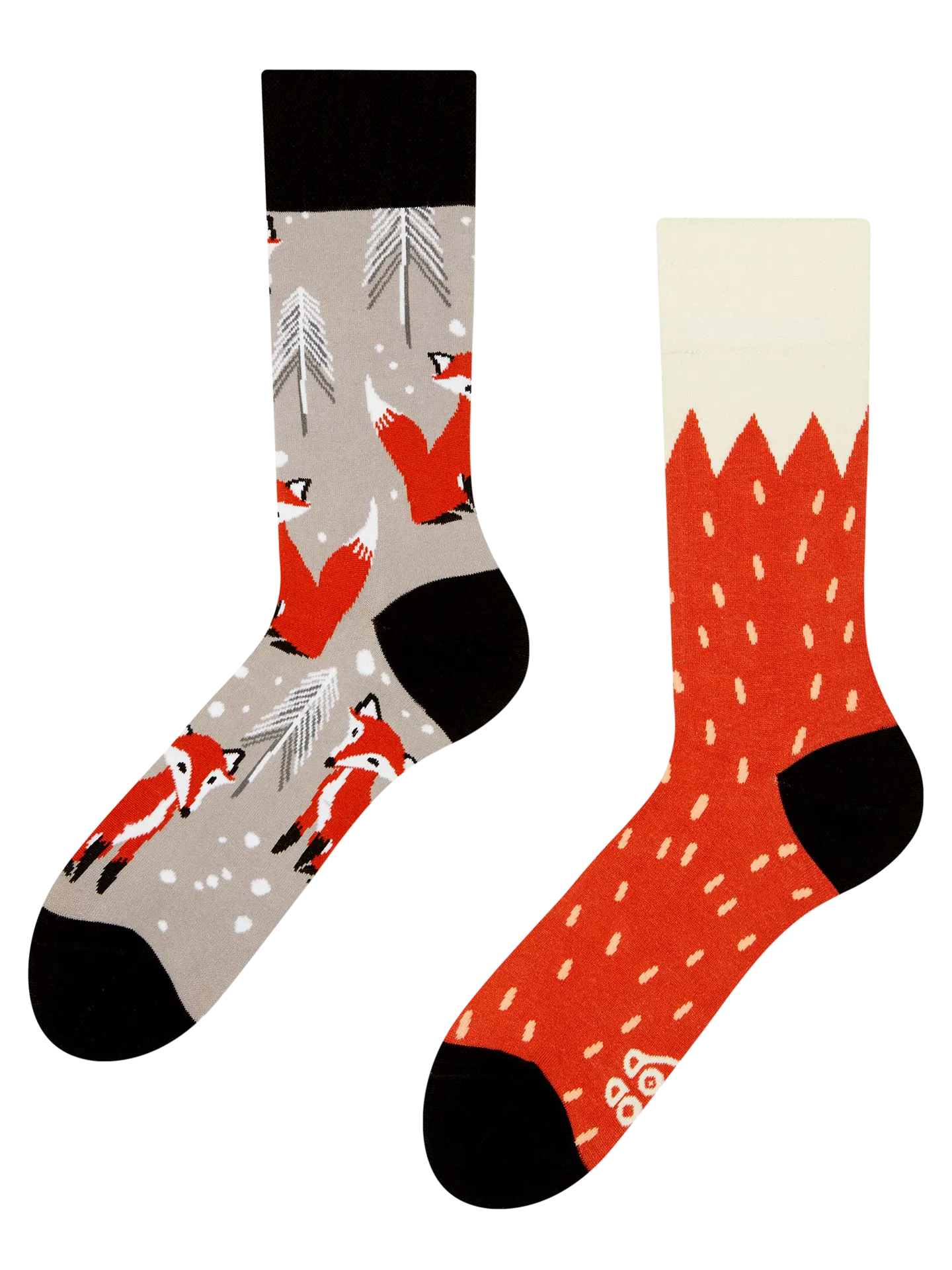 Chaussettes à motifs: Renard sous la neige