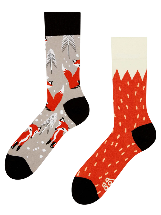 Chaussettes à motifs: Renard sous la neige