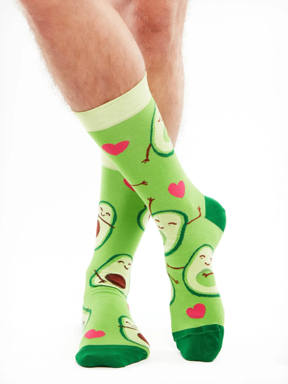 Chaussettes à motifs: Avocat amoureux
