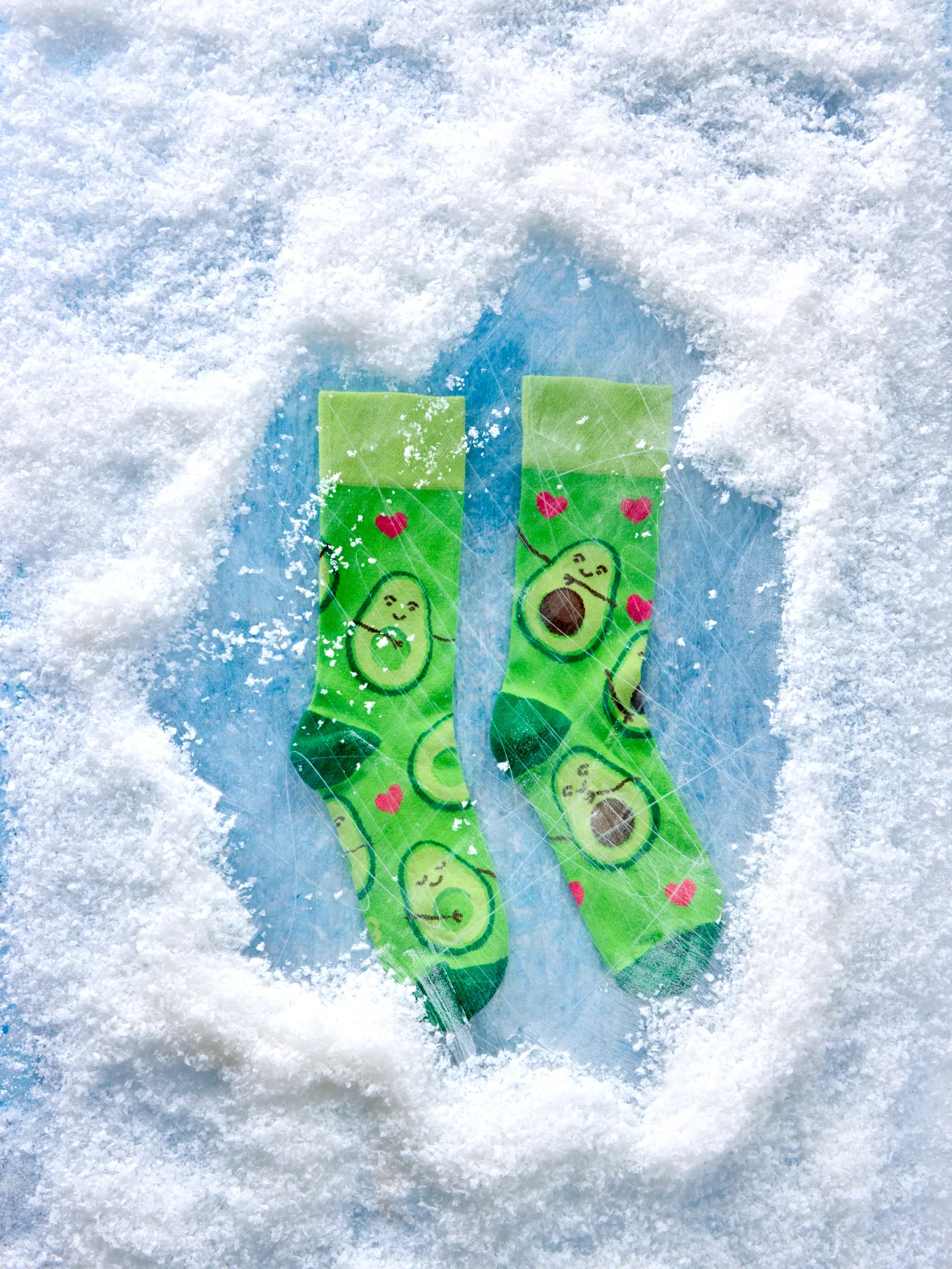Chaussettes à motifs: Avocat amoureux
