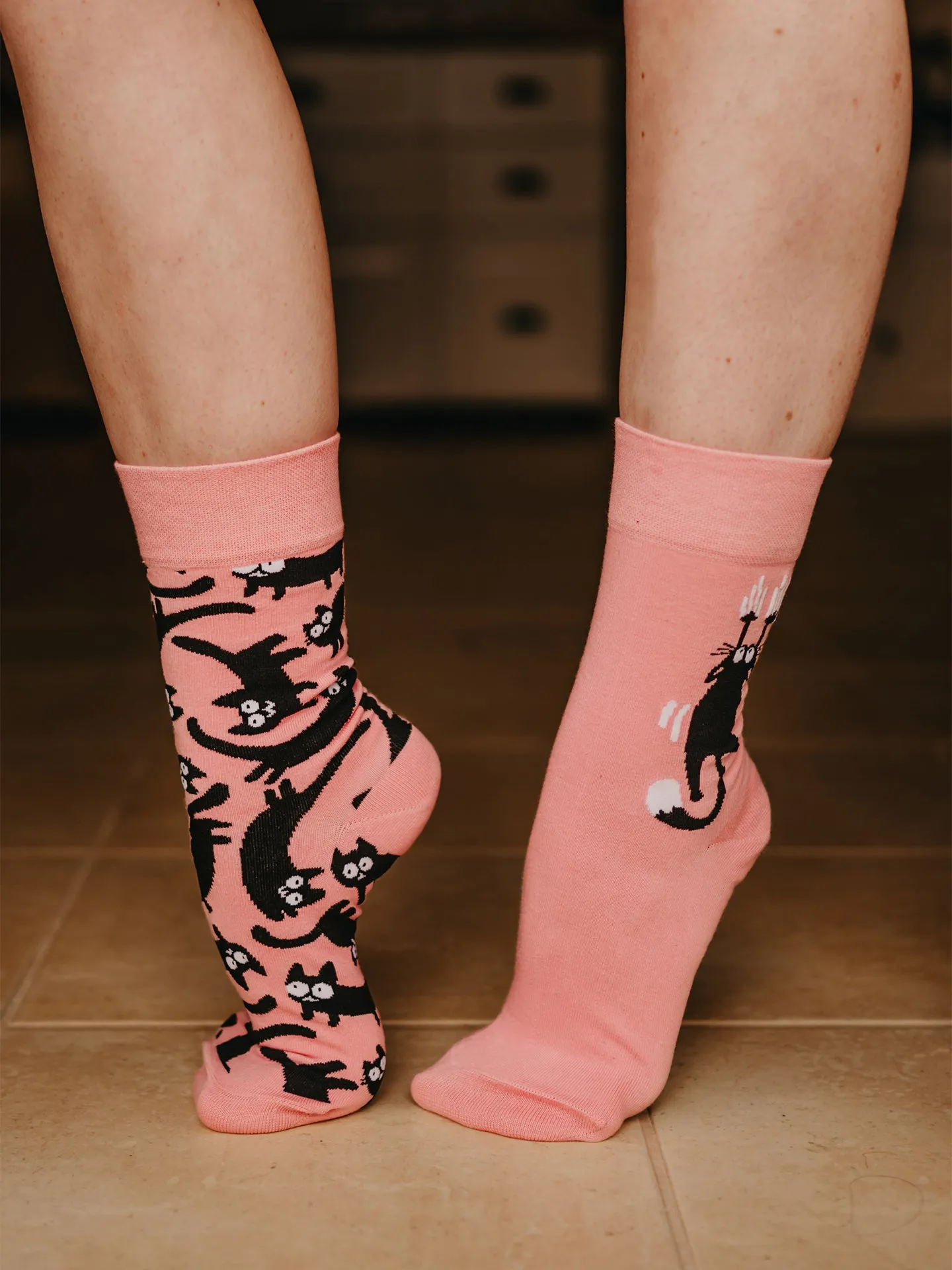 Chaussettes à motifs: Chat en folie