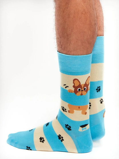 Chaussettes à motifs: Chien mignon